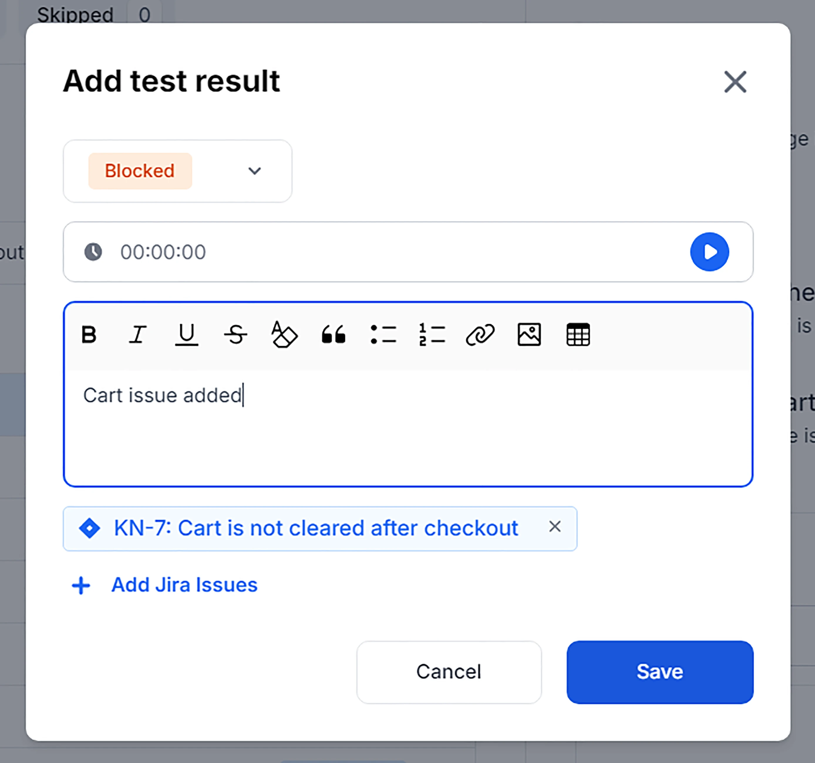 Adding Jira Issue integration