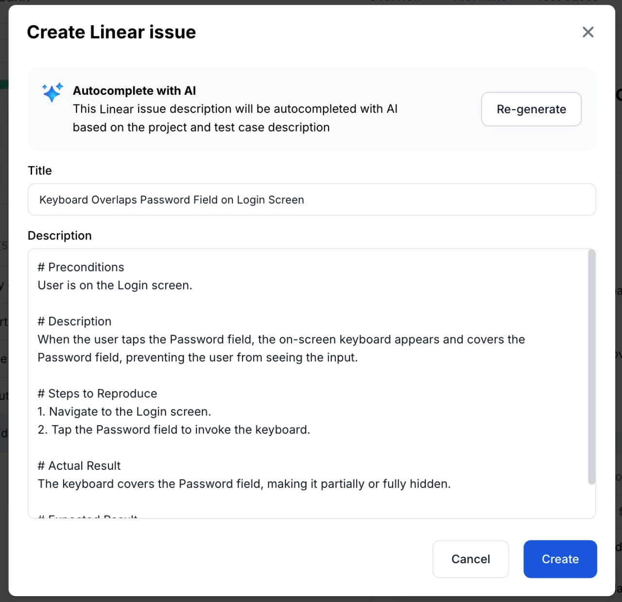 Adding Linear Issue integration